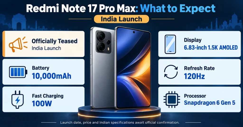 Redmi Note 17 Pro Max India Preview