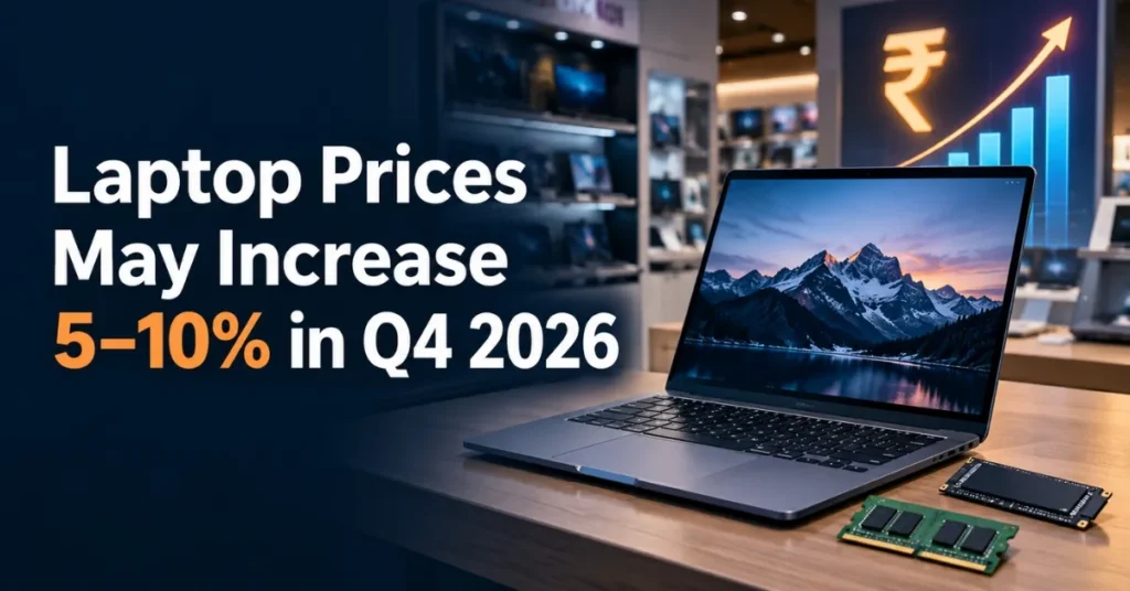 Laptop prices may increase by 5-10% in Q4